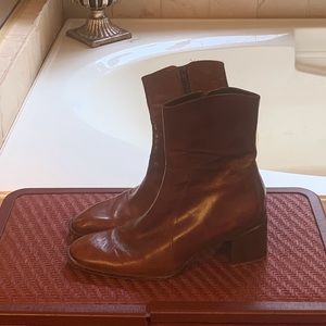 Cognac Leather Boot